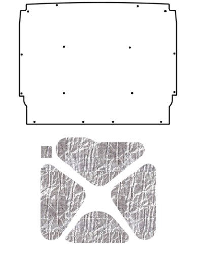 1962-65 Chevy Nova AcoustiHood Under Hood Cover Kit by QuietRide Solutions